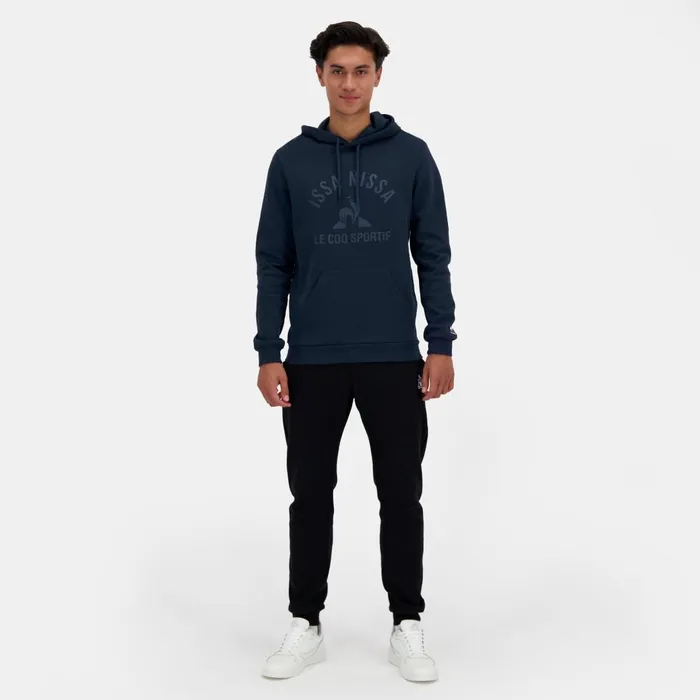 Men Le Coq Sportif Sweatshirts OGC Nice Sweat Capuche Homme Dress Blues