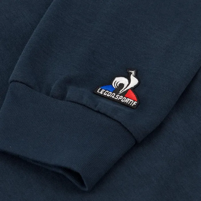 Men Le Coq Sportif Sweatshirts OGC Nice Sweat Capuche Homme Dress Blues