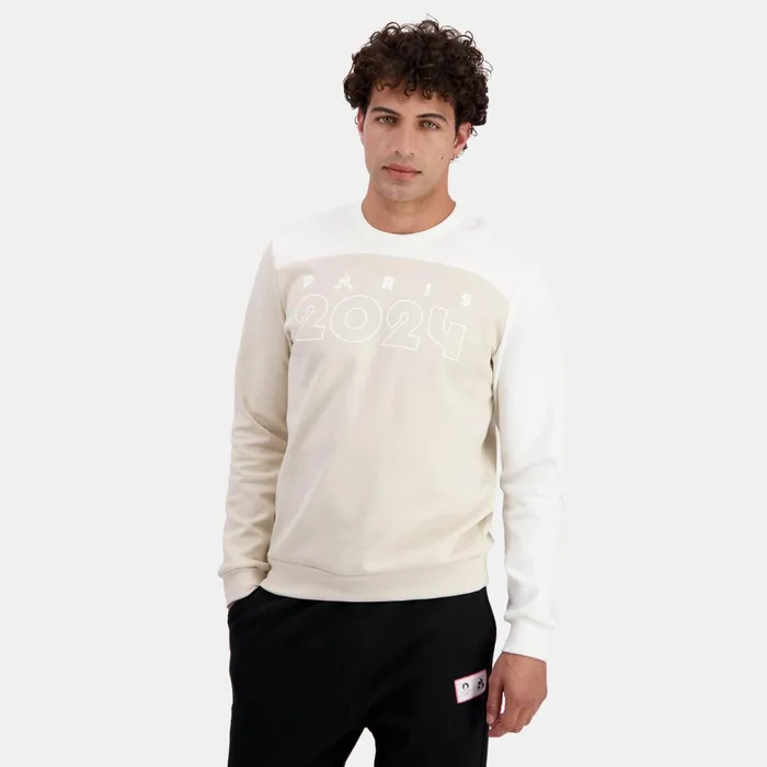 Men Le Coq Sportif Sweatshirts Paris 2024 RoundNeck Sweatshirtshirt