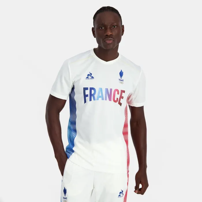 Men Le Coq Sportif Tshirts And Tops France039s Olympic Team Jersey Marshmallow