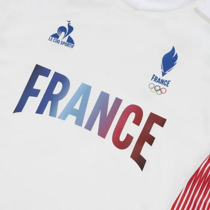 Men Le Coq Sportif Tshirts And Tops France039s Olympic Team Jersey Marshmallow