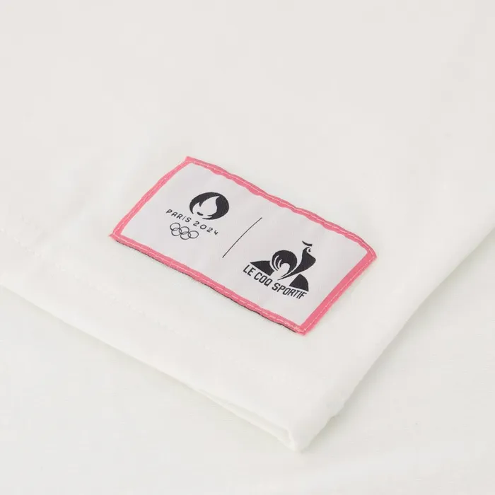 Men Le Coq Sportif Tshirts And Tops Paris 2024 TShirt Marshmallow