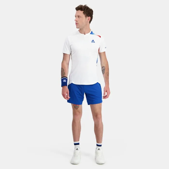 Men Le Coq Sportif Tshirts And Tops Performance Tennis TShirt New Optical White