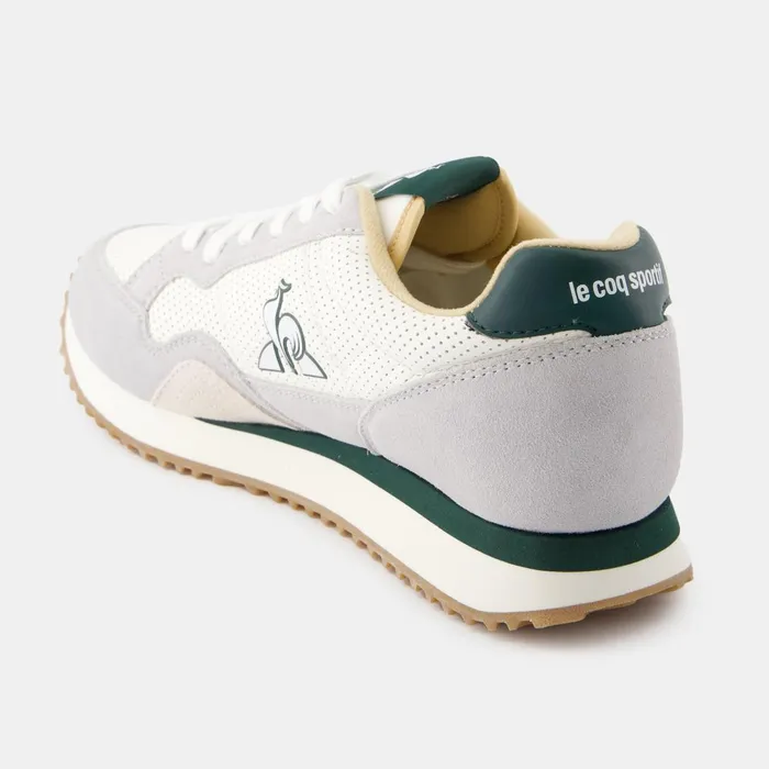 Men Le Coq Sportif Trainers And Sneakers Shoes JET STAR2 Optical Whitetrekking Green