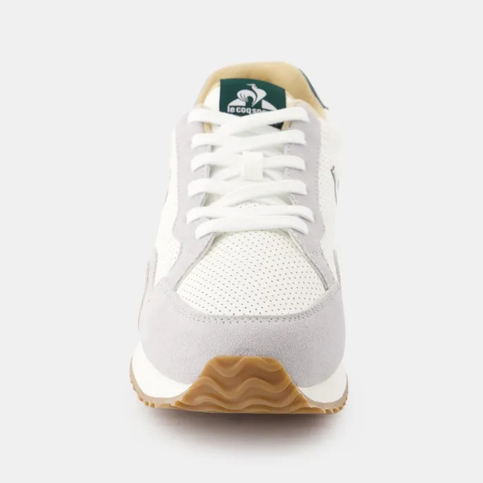 Men Le Coq Sportif Trainers And Sneakers Shoes JET STAR2 Optical Whitetrekking Green