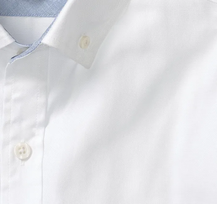 Men LongSleeve Oxford Shirt White Oxford JohnstonandMurphy Shirts Men LongSleeve Oxford Shirt White Oxford JohnstonandMurphy Shirts