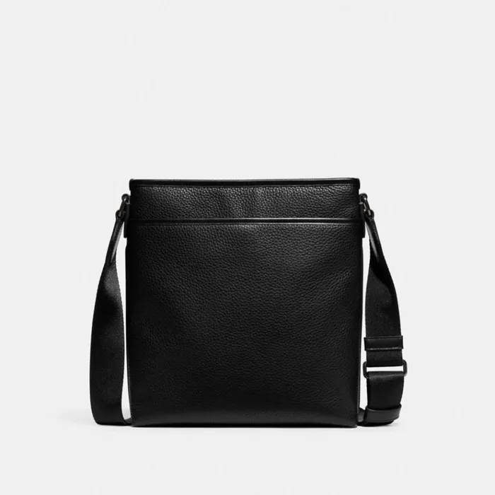 Men Messenger and Crossbody Coach Gotham Slim Crossbody Black
