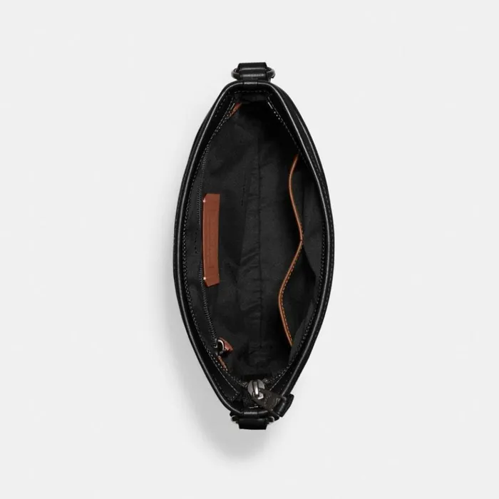Men Messenger and Crossbody Coach Gotham Slim Crossbody Black