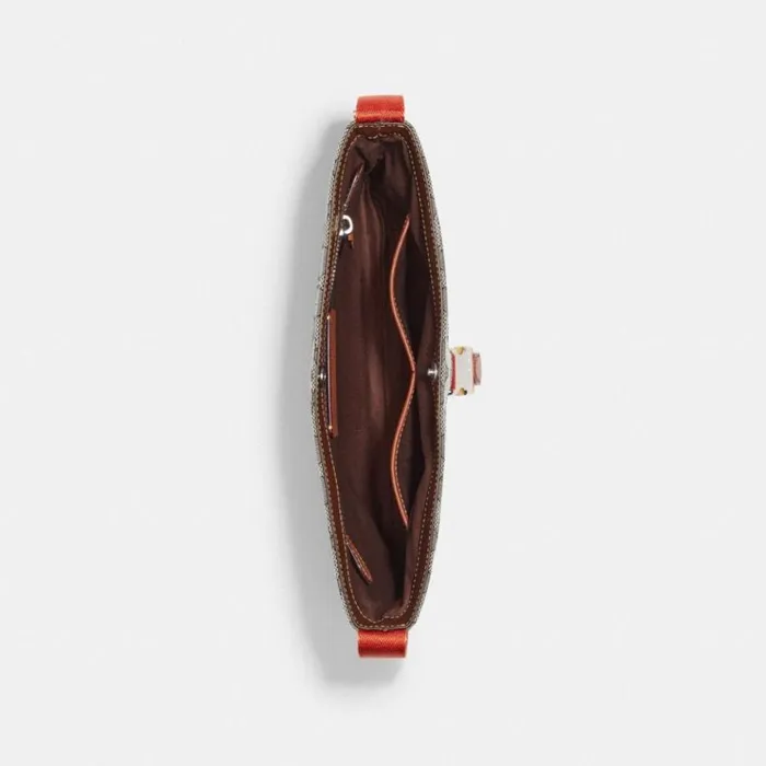 Men Messenger and Crossbody Coach Utility Slim Messenger In Signature Jacquard Oak