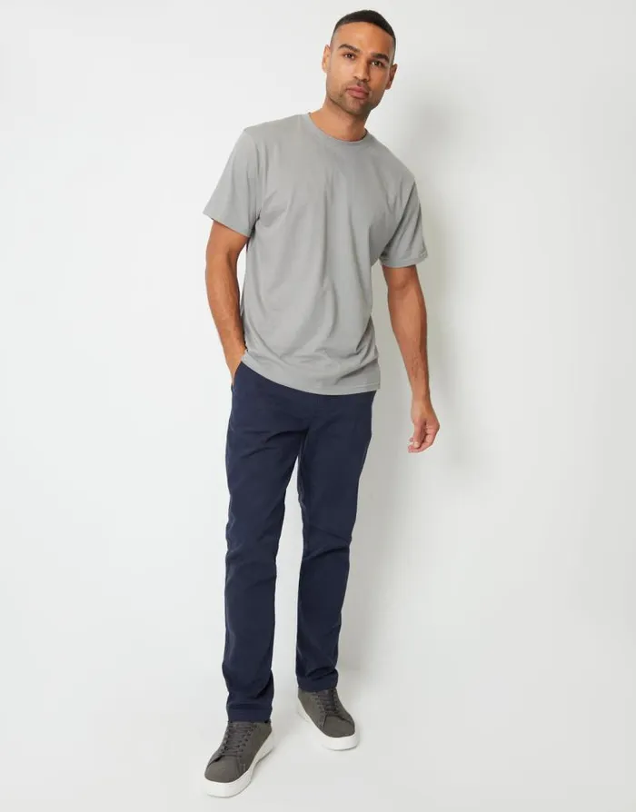 Men Navy Slim Fit Stretch Canvas Trousers Threadbare Chinos Men Navy Slim Fit Stretch Canvas Trousers Threadbare Chinos