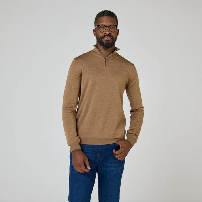 Men Oliver Sweeney Knitwear Curragh Camel