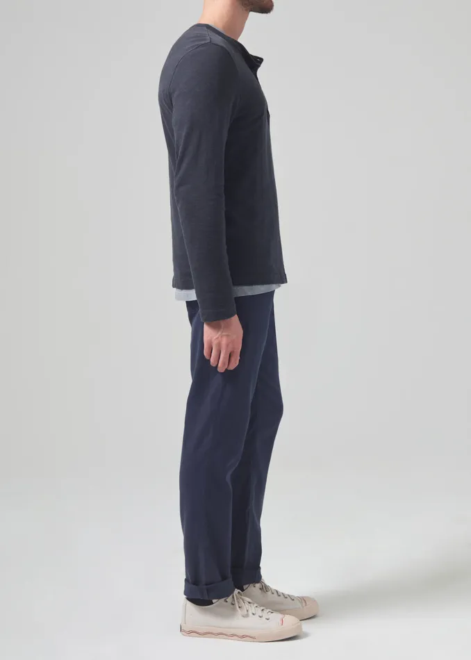 Men Pants Citizens Of Humanity Gage Slim Straight Stretch Linen In Night Flight