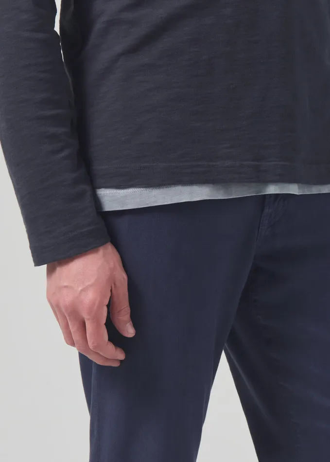 Men Pants Citizens Of Humanity Gage Slim Straight Stretch Linen In Night Flight