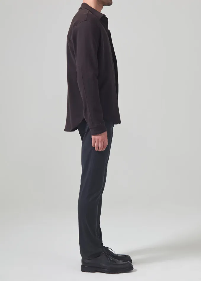 Men Pants Citizens Of Humanity London Tapered Slim Stretch Twill In Charcoal