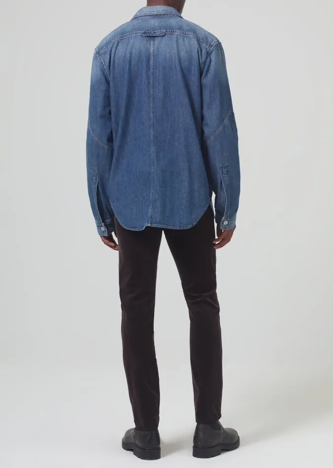 Men Pants Citizens Of Humanity London Tapered Slim Velvet In Barrister