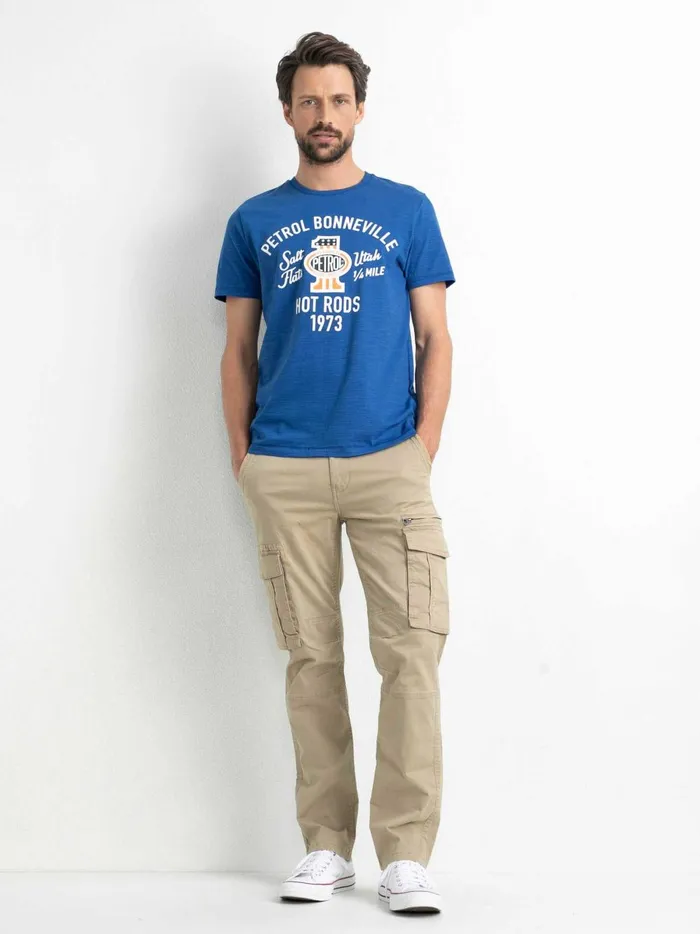 Men Pants Petrol Industries Cargo Trousers Wild Dessert