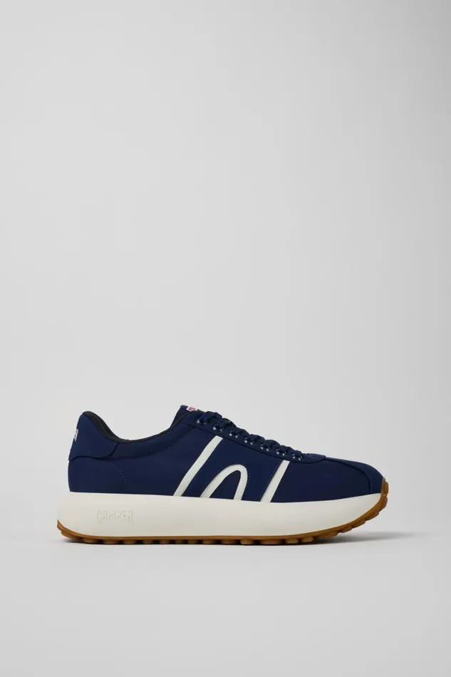 Men Pelotas Athens Blue Textile Sneaker Camper Non Leather Shoes Men Pelotas Athens Blue Textile Sneaker Camper Non Leather Shoes
