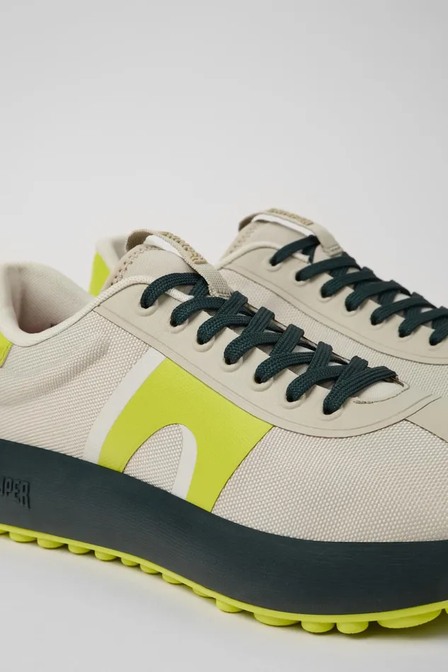 Men Pelotas Athens Grayyellow Textile Sneaker Camper Sneakers