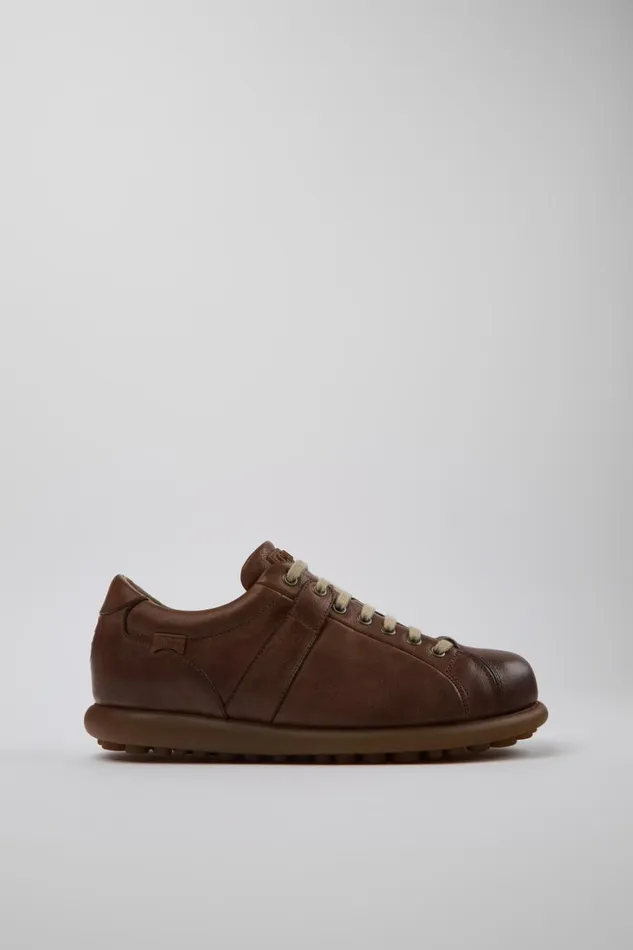 Men Pelotas Brown Leather Shoes Camper Casual Shoes Men Pelotas Brown Leather Shoes Camper Casual Shoes
