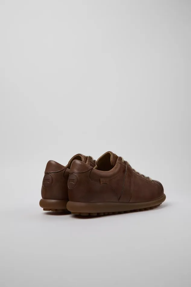 Men Pelotas Brown Leather Shoes Camper Casual Shoes Men Pelotas Brown Leather Shoes Camper Casual Shoes