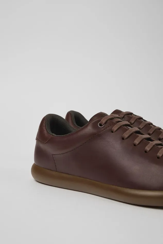 Men Pelotas Soller Brown Leather Sneakers Camper Sneakers