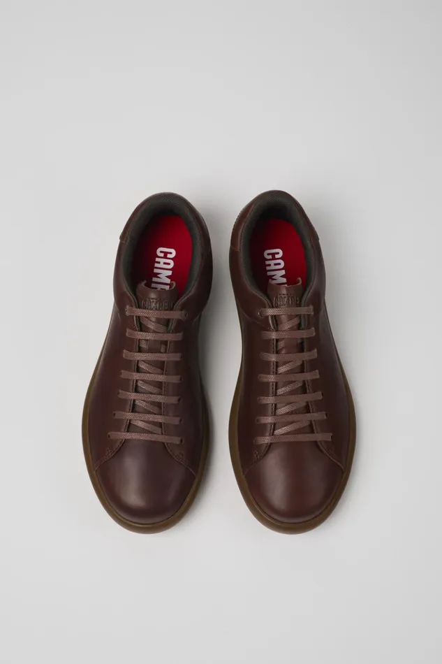 Men Pelotas Soller Brown Leather Sneakers Camper Sneakers Men Pelotas Soller Brown Leather Sneakers Camper Sneakers