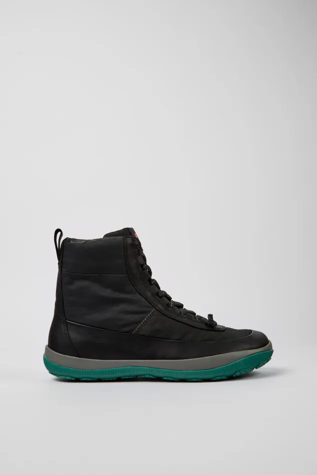 Men Peu Pista Gray And Black Boots Camper Ankle Boots Men Peu Pista Gray And Black Boots Camper Ankle Boots