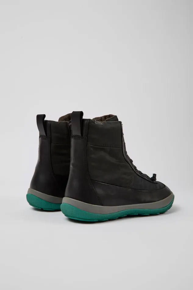 Men Peu Pista Gray And Black Boots Camper Ankle Boots Men Peu Pista Gray And Black Boots Camper Ankle Boots