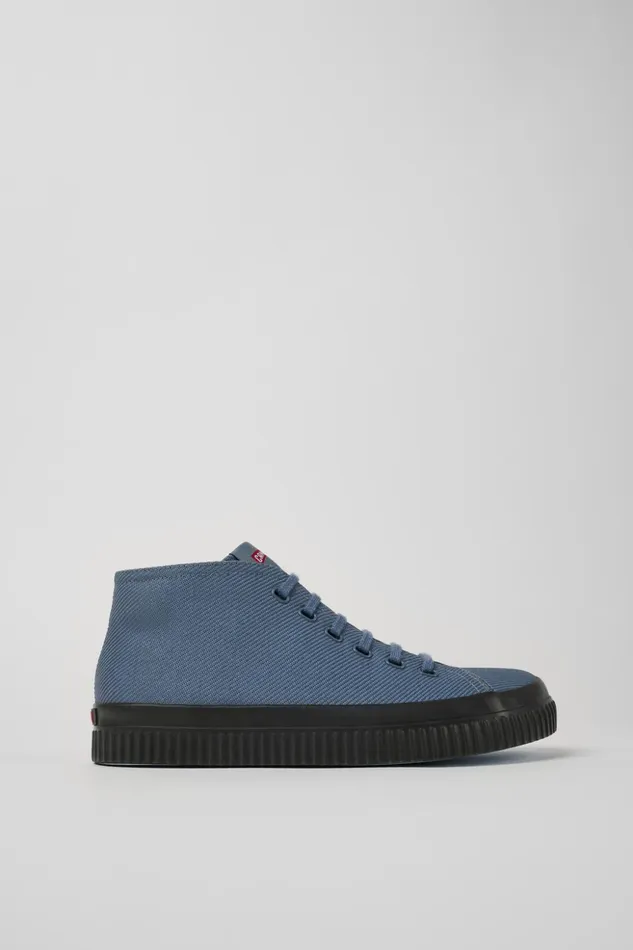 Men Peu Roda Gray Recycled Cotton Sneakers Camper Ankle Boots Men Peu Roda Gray Recycled Cotton Sneakers Camper Ankle Boots