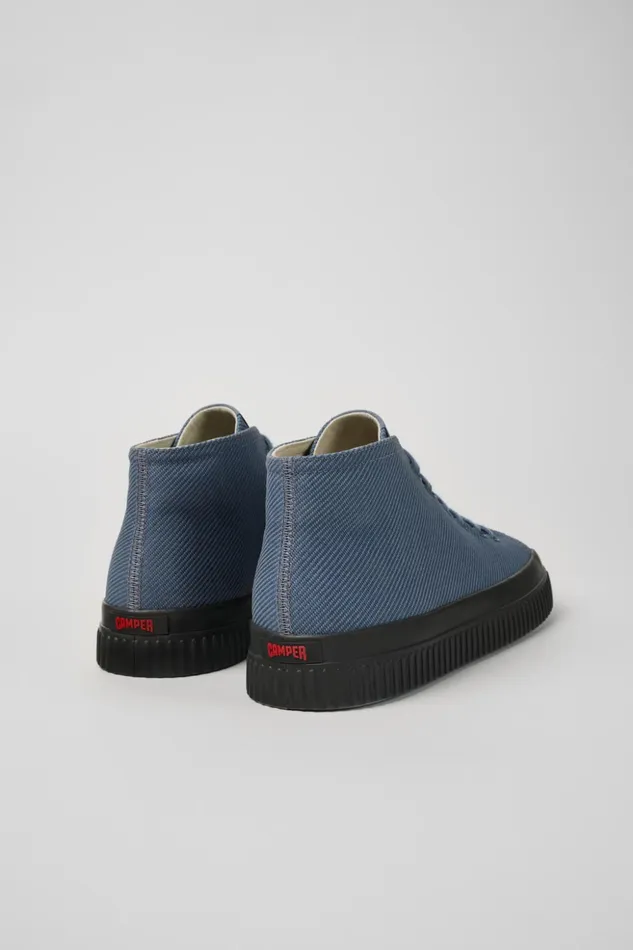 Men Peu Roda Gray Recycled Cotton Sneakers Camper Ankle Boots Men Peu Roda Gray Recycled Cotton Sneakers Camper Ankle Boots