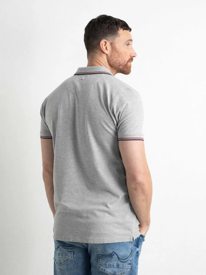 Men Polo Shirts Petrol Industries Classic Polo Shirt Light Grey Melee