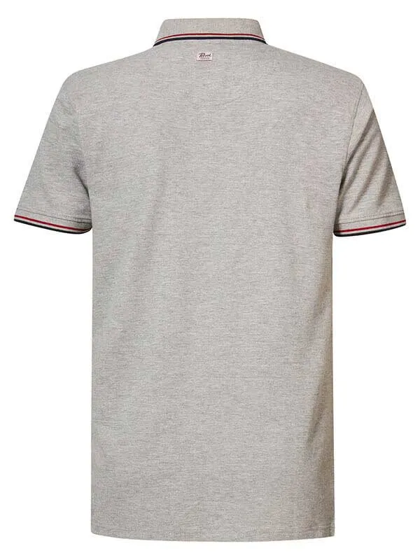 Men Polo Shirts Petrol Industries Classic Polo Shirt Light Grey Melee