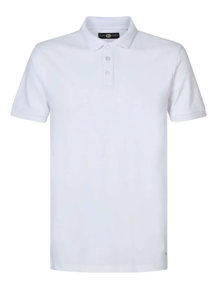 Men Polo Shirts Petrol Industries Polo Basic Bright White