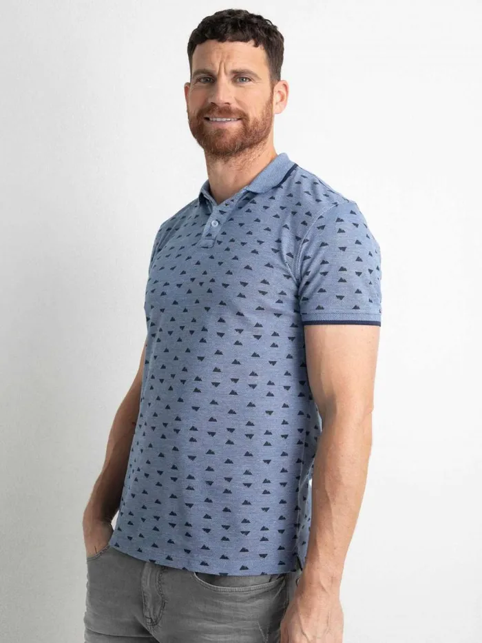 Men Polo Shirts Petrol Industries Polo Shirt With Print Imperial Blue