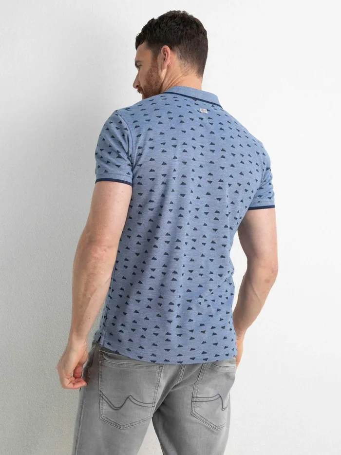 Men Polo Shirts Petrol Industries Polo Shirt With Print Imperial Blue
