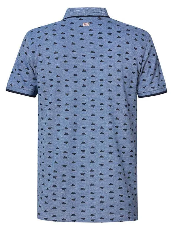 Men Polo Shirts Petrol Industries Polo Shirt With Print Imperial Blue
