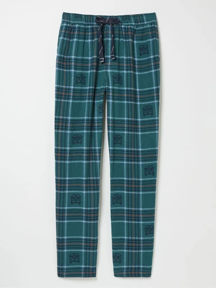 Men Pyjamas and Nightwear Fat Face Teal Blue Jacquard Pyjamas
