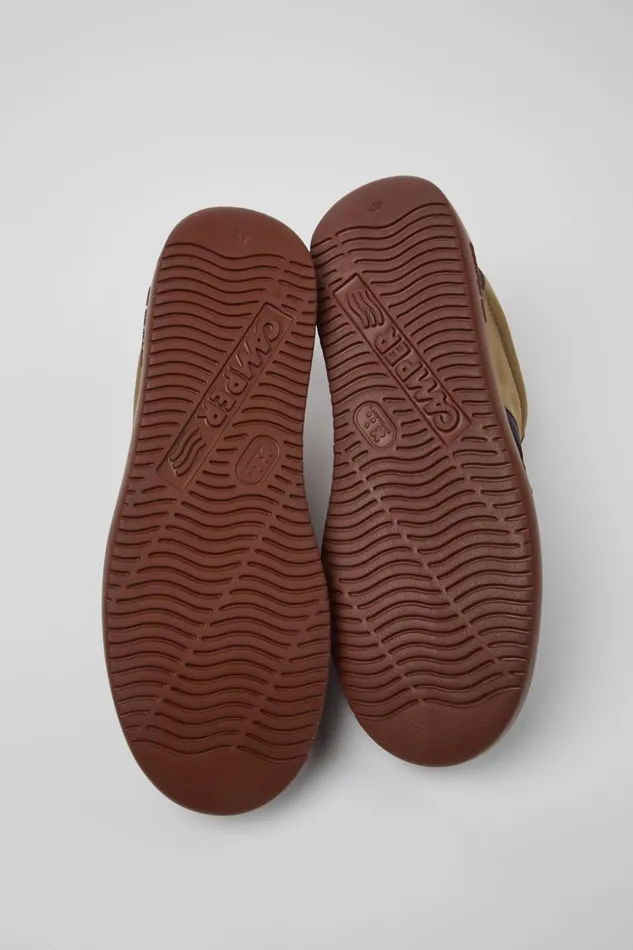 Men Runner K21 Brown Textile And Nubuck Sneakers Camper Sneakers Men Runner K21 Brown Textile And Nubuck Sneakers Camper Sneakers