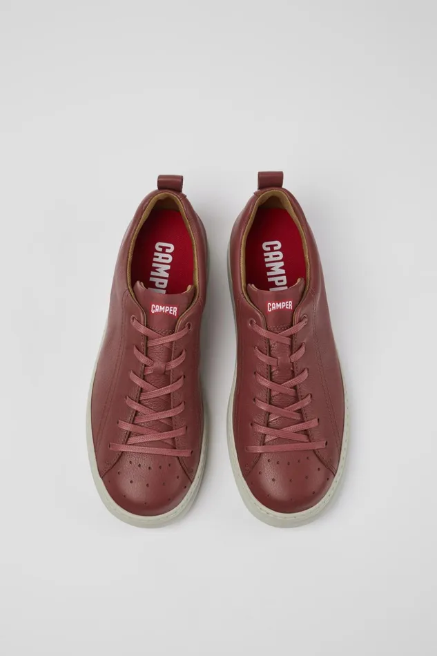 Men Runner Red Leather Sneaker Camper Sneakers Men Runner Red Leather Sneaker Camper Sneakers