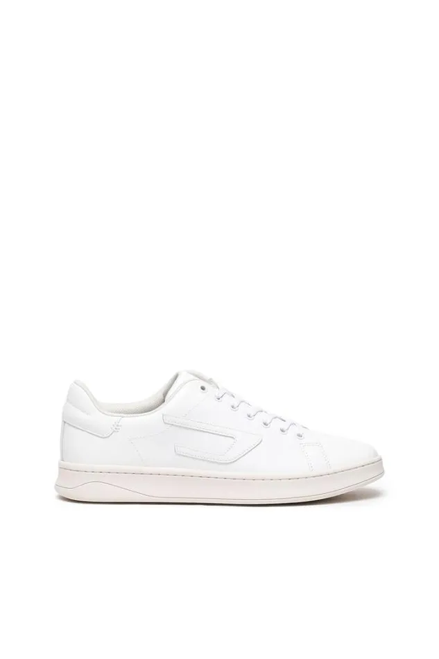 Men SAthene Low White Diesel Sneakers