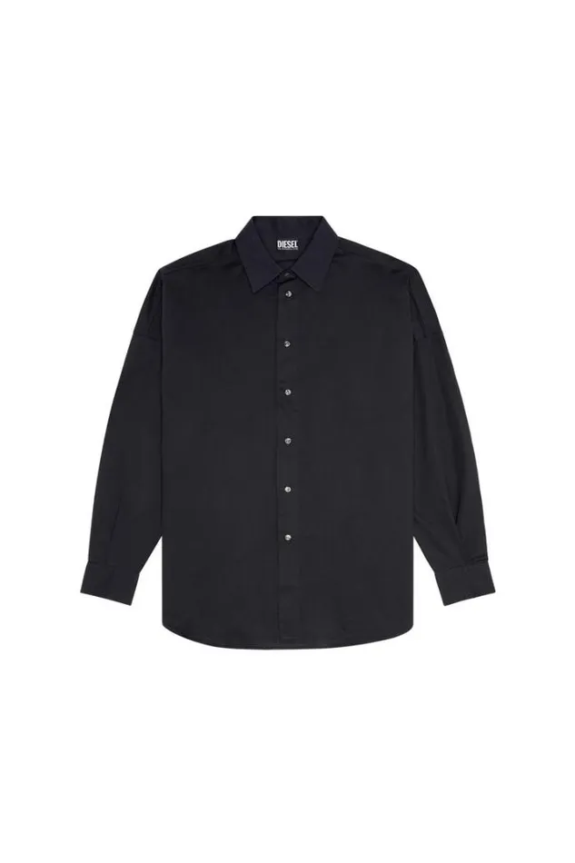 Men SLimoLogo Black Diesel Shirts Men SLimoLogo Black Diesel Shirts