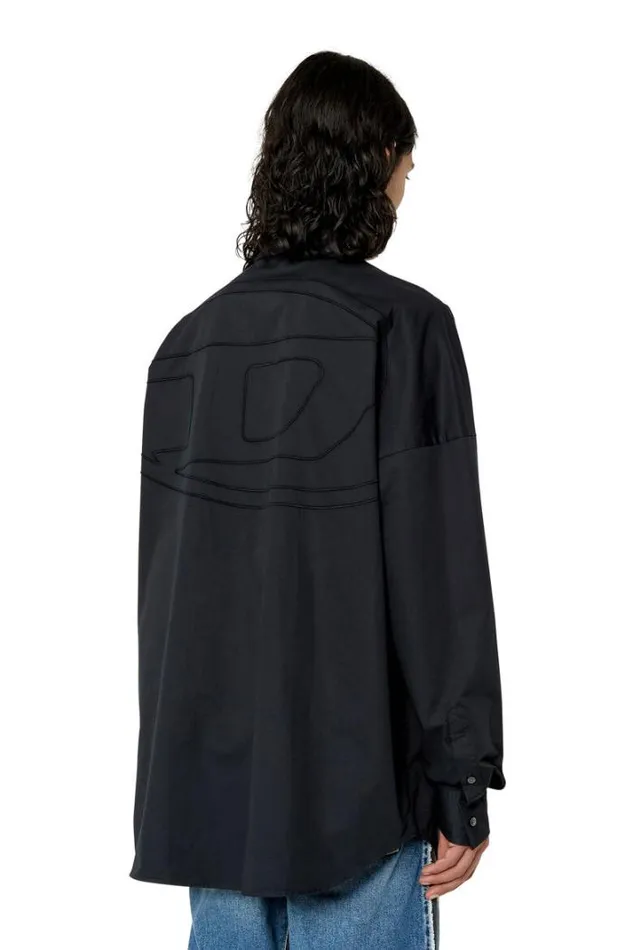 Men SLimoLogo Black Diesel Shirts Men SLimoLogo Black Diesel Shirts