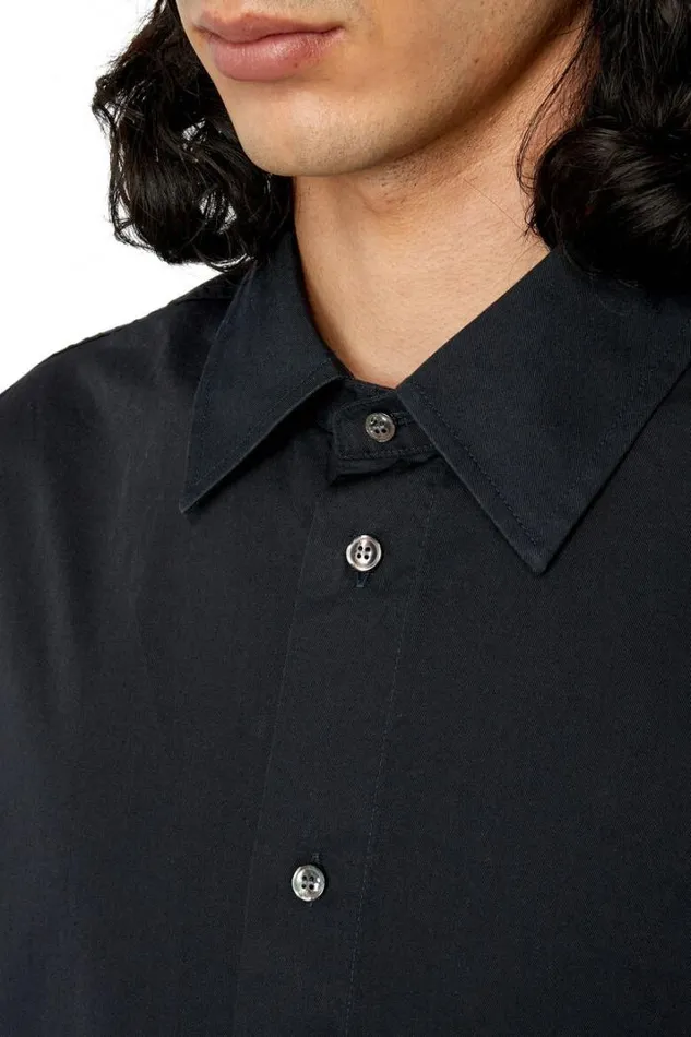 Men SLimoLogo Black Diesel Shirts Men SLimoLogo Black Diesel Shirts