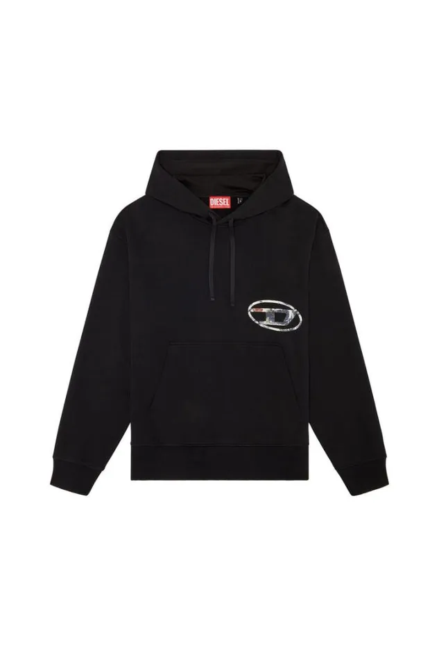 Men SMacsHoodL4 Black Diesel Sweaters Men SMacsHoodL4 Black Diesel Sweaters