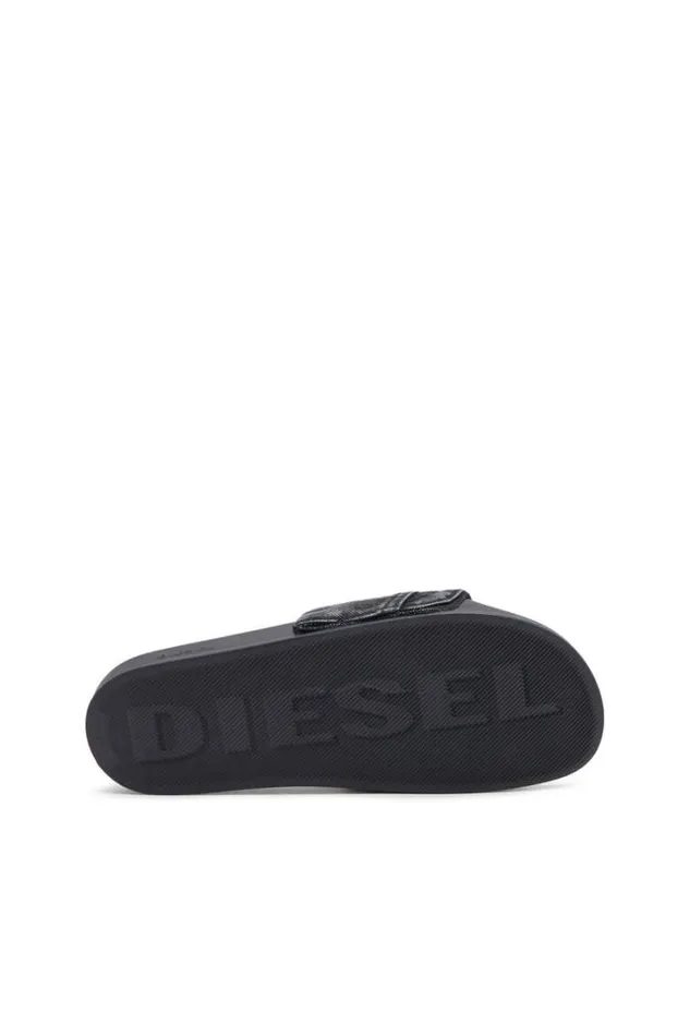 Men SaMayemi Pk Black Diesel Rubber Slides