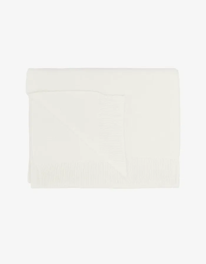 Men Scarves Colorful Standard Merino Wool Scarf Optical White