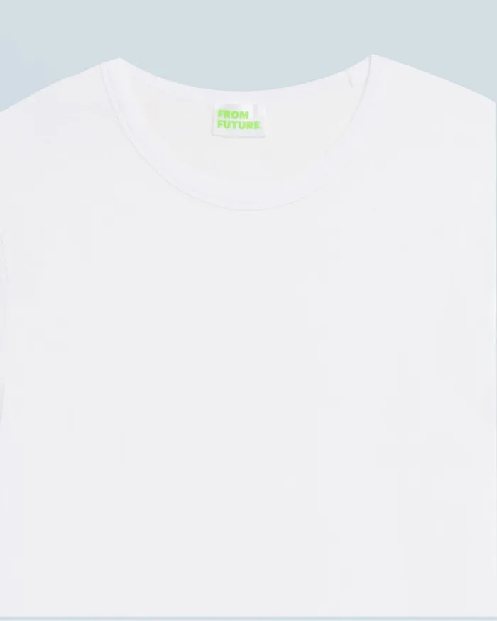 Men Shirts and TShirts From Future Crewneck Short Sleeve TShirt White