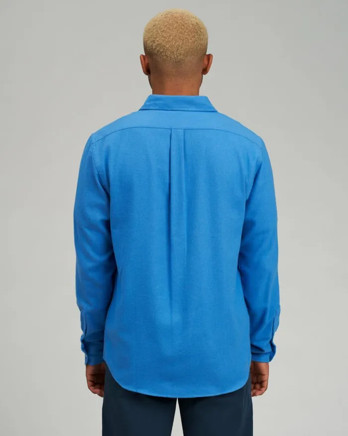 Men Shirts Colorful Standard Organic Flannel Shirt Limestone Grey
