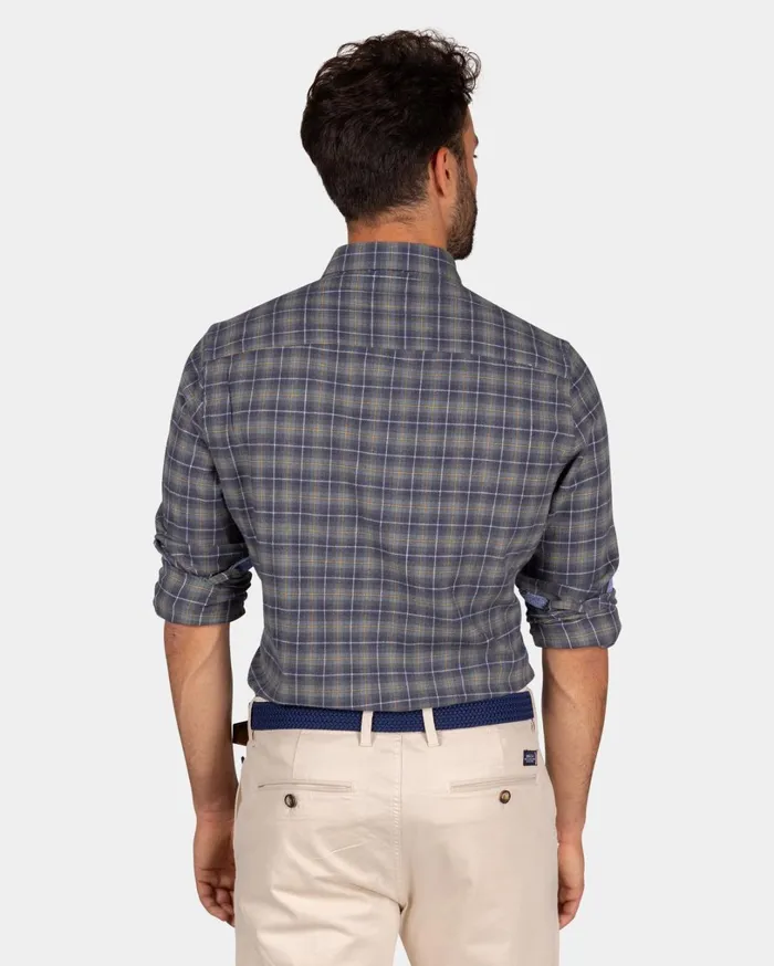 Men Shirts NZA New Zealand Auckland Gray Plaid Flannel Shirt 8211 Blue Multi Colour Men Shirts NZA New Zealand Auckland Gray Plaid Flannel Shirt 8211 Blue Multi Colour