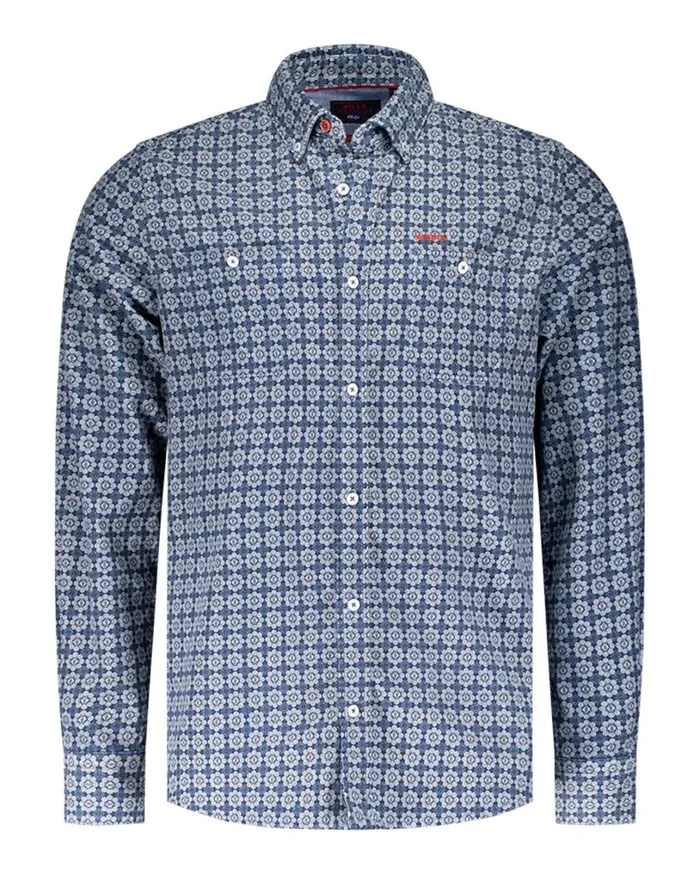 Men Shirts NZA New Zealand Auckland Navy Corduroy Shirt With Polka Dots 8211 Winter Navy